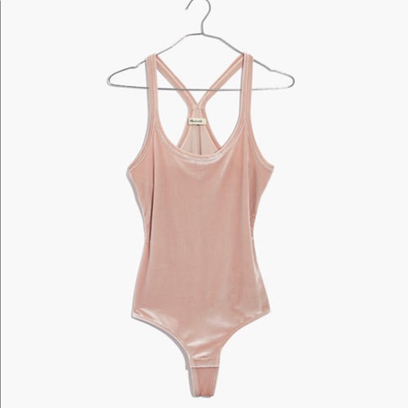 Madewell Velvet Racerback Bodysuit - Picture 4 of 13